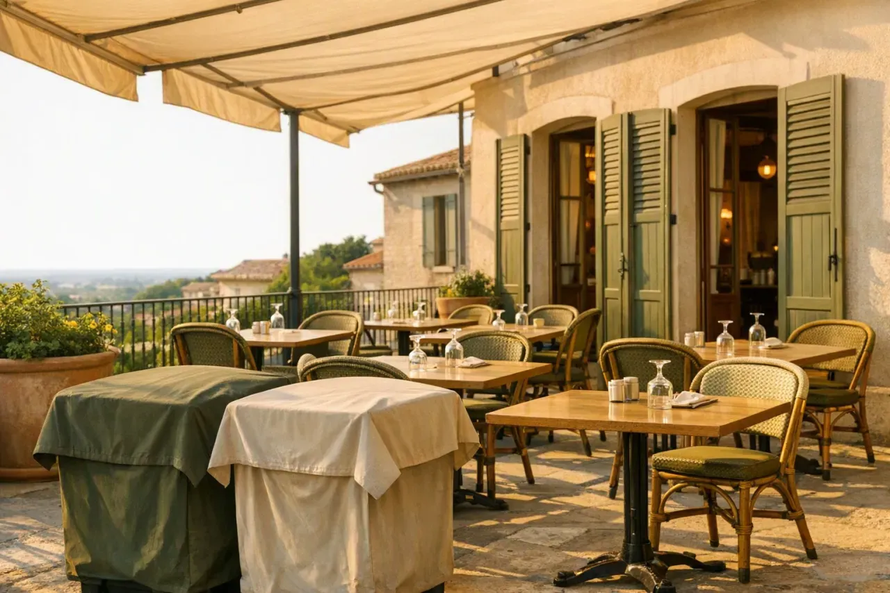 Guêpes sur une terrasse ouverte au public : organiser le signalement